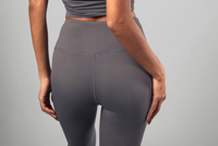 Leggings de fitness sur mesure, décontractés, effet push-up, taille haute, avec cordon de serrage, longueur intégrale, couleur unie, respirants, anti-transpiration, sans coutures