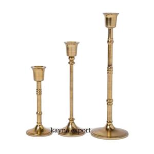 Support de bougie fantaisie décoratif en métal, vente chaude, support de bougie en métal pour la décoration de la maison, dernier design, bougeoirs en or fini - Product Image 1