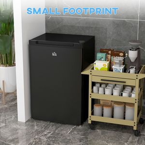 Mini congélateur vertical compact de 3,0 pieds cubes avec porte simple réversible et thermostat réglable Small H - Product Image 3