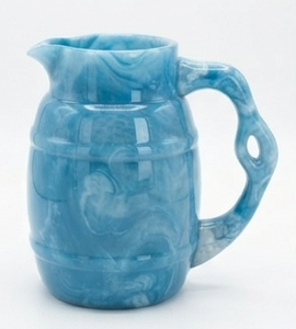 Carafe à eau en résine marbrée bleue, faite à la main, décorative, design moderne, 1,5 L, pour mariage, fête à domicile, carafes de haute qualité - Product Image 2
