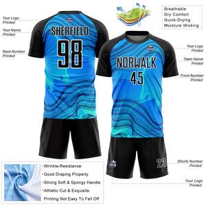 Uniforme de Fútbol Profesional Personalizado OEM, Ropa Deportiva Transpirable de Secado Rápido y Tacto Suave para Clubes - Product Image 4