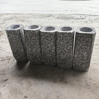 Moins cher G664 rose granit fleur Vases Funéraire pour pierres tombales