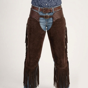 Customized Logo Printing New Arrival Accessories Waterproof and Breathable Online Sale Suede Leather <b>Chaps</b> - Product Image 1