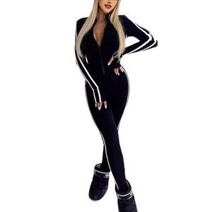 卸売カスタムメイドレディースサマーフィットネス女性用ジャンプスーツ無地ジャンプスーツボディスーツ女性用ワンピースジャンプスーツ