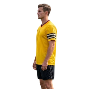 Maillot de football américain pour jeunes et adultes, design personnalisé, manches courtes, maillot américain, maillot de football américain à col en V - Product Image 5
