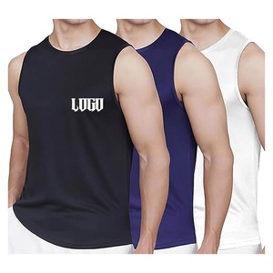High Quality Men Sleeveless <b>Tank</b> <b>Top</b> Solid <b>Black</b> O-Neck Knitted Casual Wear Customized men Fitness <b>tank</b> <b>top</b> for sale - Product Image 2