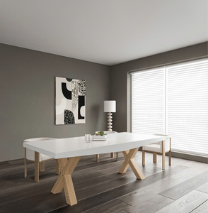 Table à manger ronde moderne en béton, légère et durable, pour la décoration intérieure du salon 2026 - Offre Spéciale - Product Image 4