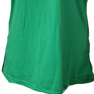 Camiseta Casual de Manga Corta con Cuello Redondo y Ribete Rosa Verde para Mujer, con Logotipo, Corte Regular, 100% Algodón Transpirable - Product Image 3