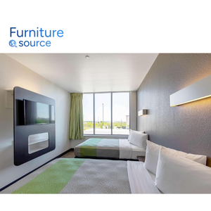 Turnkey Motel 6 Hospitality Furniture - Waterproof MDF Laminate for <b>Bed</b> Room, Desk and Wardrobe Set - Export <b>Ready</b> in Vietnam - Product Image 1