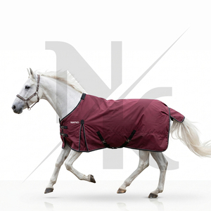 Manta para Caballos Ligera, Transpirable, Impermeable, de Tela Ripstop, para Protección en Establos y Exteriores - Product Image 5
