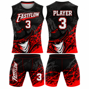 Ensemble de maillots de football personnalisés MEGAMAPLE 7v7, taille plus, sans manches, séchage rapide, uniforme de football imprimé, respirant, léger, durable - Product Image 3