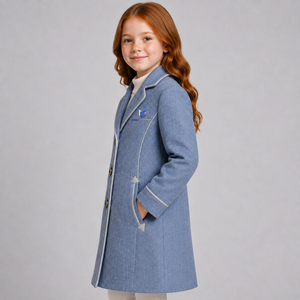 Stylish <b>Kids</b> Wool Puffer Jacket Comfortable Cold Weather Outerwear for <b>Winter</b> Warmth <b>Kids</b> Woolen <b>Coat</b> With OEM Design - Product Image 2