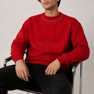 Sudadera con Pedrería de Moda, Cómoda y Elegante, Tejido Suave de Primera Calidad, Ecológica, Transpirable, para Invierno, Color Sólido, con Logotipo Personalizado - Product Image 5