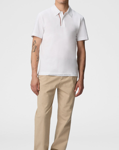 Demi-manches pour homme Polo T-Shirt col personnalisé 100% coton motif solide brodé tricoté pour Polo Shirt - Product Image 4