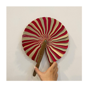 Vietnamese Coconut <b>Hand</b> <b>Fan</b> Handmade Natural Leaf <b>Folding</b> <b>Fan</b> For Tropical Decor Summer Activities Wedding Ceremonies And Resort - Product Image 5