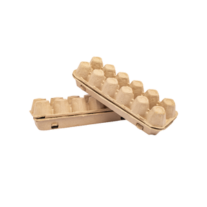 Nouveauté 2024 fabrication d'une douzaine de cartons d'œufs compostables plateau de support en carton de poulet plateau à œufs en pulpe dégradable - Product Image 3