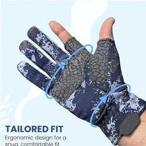 Gants de pêche extensibles au toucher doux avec grip antidérapant, support flexible pour les doigts et design léger - Product Image 5