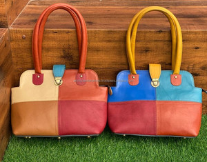 ¡Novedad de 2025! Bolso de mano de cuero reciclado de alta calidad para mujer, bolsos de hombro multicolores hechos a mano a la moda para mujer al por mayor - Product Image 4