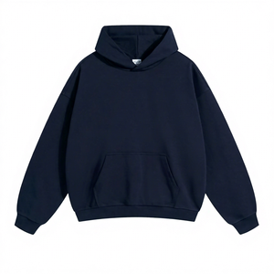 เสื้อสเวตเชิ้ตคอสูงแบบซิป ¼ ตัว สีกรมท่าเข้ม ขายส่ง แขนยาว ผ้าฟลีซ สวมใส่สบายๆ สไตล์สปอร์ต สตรีทแวร์ เสื้อคลุมอุ่นๆ รับสั่งทำ - Product Image 6