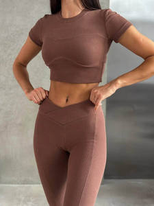 Conjuntos Deportivos Bnice con Logotipo Personalizado para Mujer, Cintura Alta, Transpirables, para Gimnasio, Fitness, Yoga, Leggings con Efecto Push-Up - Product Image 2