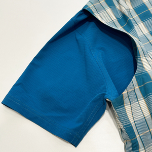 Chemise pour homme à carreaux avec tissu respirant et absorbant la transpiration - Product Image 4