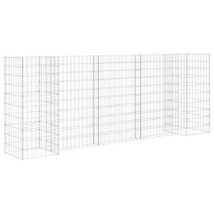 กระถาง Gabion รูปตัว H 102.4 "x 15.7" x 39.4 "ลวดเหล็กสำหรับสวน - Product Image 2