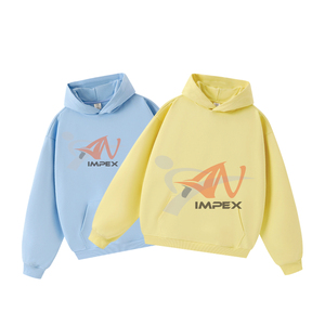 เสื้อฮู้ดดี้ผู้ชายสไตล์วินเทจ ยูนิเซ็กส์ ลำลอง ผ้าฝ้ายเฟรนช์เทอร์รี่ 450 กรัม ทรงโอเวอร์ไซส์ ระบายอากาศดี ไหล่ตก แบบ ODM ไซส์ใหญ่ - Product Image 2