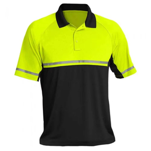 Camiseta Polo de Trabajo de Alta Visibilidad para Hombre, 100% Poliéster, Chaleco de Seguridad Reflectante y Camiseta Reflectante para Seguridad - Product Image 1