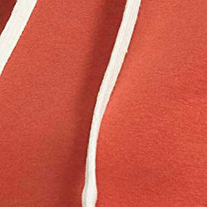 Sudadera con capucha color naranja óxido para mujer, informal, de felpa suave, para uso diario, top de moda para invierno - Product Image 6