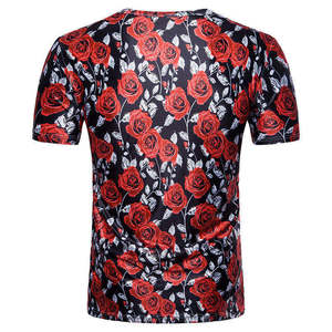 T-shirts pour hommes de haute qualité, col rond, manches courtes, séchage rapide, imprimés par sublimation, coupe décontractée, tissu tricoté - Product Image 4