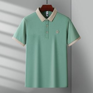 Polo para Hombre con Cuello Multicolor, Polo de Manga Corta Holgado para Hombre, Polo de Moda 2025 - Product Image 5