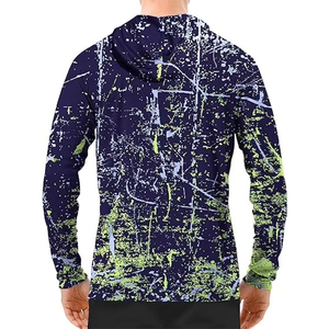 Manufacturer Outdoor Long Sleeve Custom Sublimated 100% Polyester Breathable Anti-Bacterial Quick Dry UV Hooded Fishing - Product Image 2