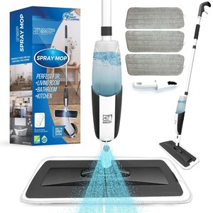 Serpillère pulvérisatrice durable avec tampons réutilisables pour le nettoyage domestique, au bureau et commercial, avec une utilisation facile et un entretien fiable des sols - Product Image 5