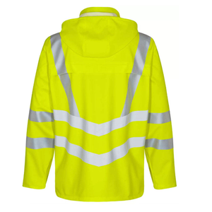 Sudadera con capucha de alta visibilidad personalizada de poliéster 100% de primera calidad, chaquetas de trabajo reflectantes con cremallera, ropa de trabajo a precio económico. - Product Image 2