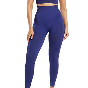Nuevos Leggings Deportivos de Yoga para Mujer, de Cintura Alta, hasta el Tobillo, Transpirables, Sin Costuras, de Spandex/Nailon - Product Image 1