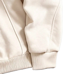 Sweat à capuche double couche en coton épais pour homme, coupe oversize avec panneaux structurés, streetwear personnalisé, vente en gros - Product Image 5