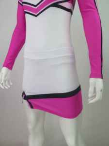 ชุดยูนิฟอร์มเชียร์ลีดเดอร์สำหรับผู้ใหญ่แบบสั่งทำพิเศษของ Solid Traders พร้อมโลโก้ด้านหน้า ผลิตจากโพลีเอสเตอร์ 100% พิมพ์ลายดิจิทัล - Product Image 4