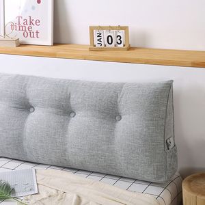 Almohada Triangular Plateada de 100 cm, Cojín de Apoyo para Cama, Respaldo para Lectura, Relajación y Sueño Confortable - Product Image 4