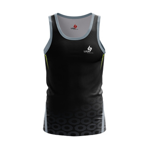 Camisetas de Tirantes Personalizadas para Hombre, Transpirables, Ecológicas, Antipilling, de Secado Rápido, Tejidas en Algodón y Spandex, Cuello Redondo, Diseño Sólido - Product Image 1