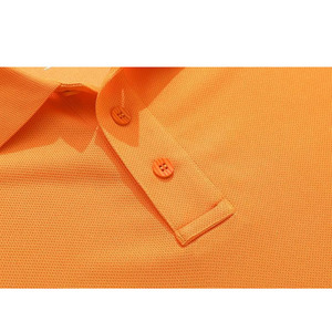 Custom Logo Men’s Bright <b>Orange</b> <b>Polo</b> Shirt – Breathable Cotton Short Sleeve Casual Wear Wholesale OEM Manufacturer - Product Image 4