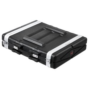 Case Rack 2U in ABS Resistente, Profondità 19 Pollici con Chiusure a Farfalla per Armadi Server, Maniglia Facilmente Staccabile - Product Image 1