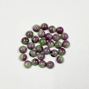 2024มาใหม่เกรด AAA ทับทิม zoisite Cabochon 4mm-10mm อัญมณีเรียบขายส่งหลวมสำหรับการทำเครื่องประดับ - Product Image 3