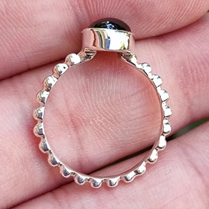 <b>Garnet</b> 925 Sterling <b>Silver</b> Handmade Boho Statement Promise <b>Ring</b> for Women January Birthstone Perfect Gift for Her Birthday - Product Image 4