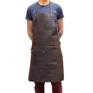Delantal de cuero de secado rápido, delantales de cocina de cuero para mujer, hombre, chef, estilista, delantal para parrilla, restaurante, bar, tienda, cafeterías - Product Image 1