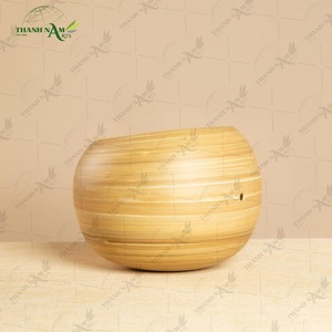 Elegant Spun Bamboo Lampshade Handmade <b>Natural</b> Bamboo <b>Light</b> <b>Shade</b> for Premium Interior Lighting - Product Image 3