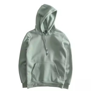 Sudadera con Capucha Unisex, Color Sólido, con Bolsillo, Manga Larga, Informal, Tejida, para Otoño, 100% Algodón, Felpa Francesa, Corte Regular - Product Image 2