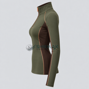 Camisetas ligeras para montar a caballo diseñadas para libertad de movimiento, control de la humedad y una cómoda capa base para usar bajo la ropa de equitación. - Product Image 2