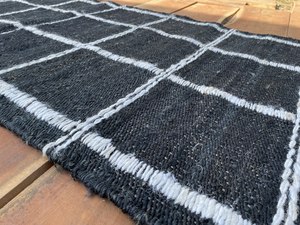 Tapis de couloir moderne en chanvre et jute tissé à la main, naturel, écologique, lavable, à poils ras, tapis de zone en jute pour cuisine, taille personnalisée - Product Image 2