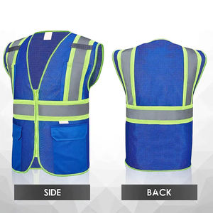 Chaleco de seguridad profesional de alta visibilidad, ropa de trabajo reflectante, tela transpirable para trabajadores de la construcción y tareas al aire libre - Product Image 5