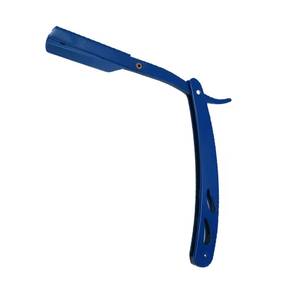 Blue Plastic Straight <b>Razor</b> <b>Single</b> <b>Blade</b> For Barber Shop Face Shaving - Product Image 5